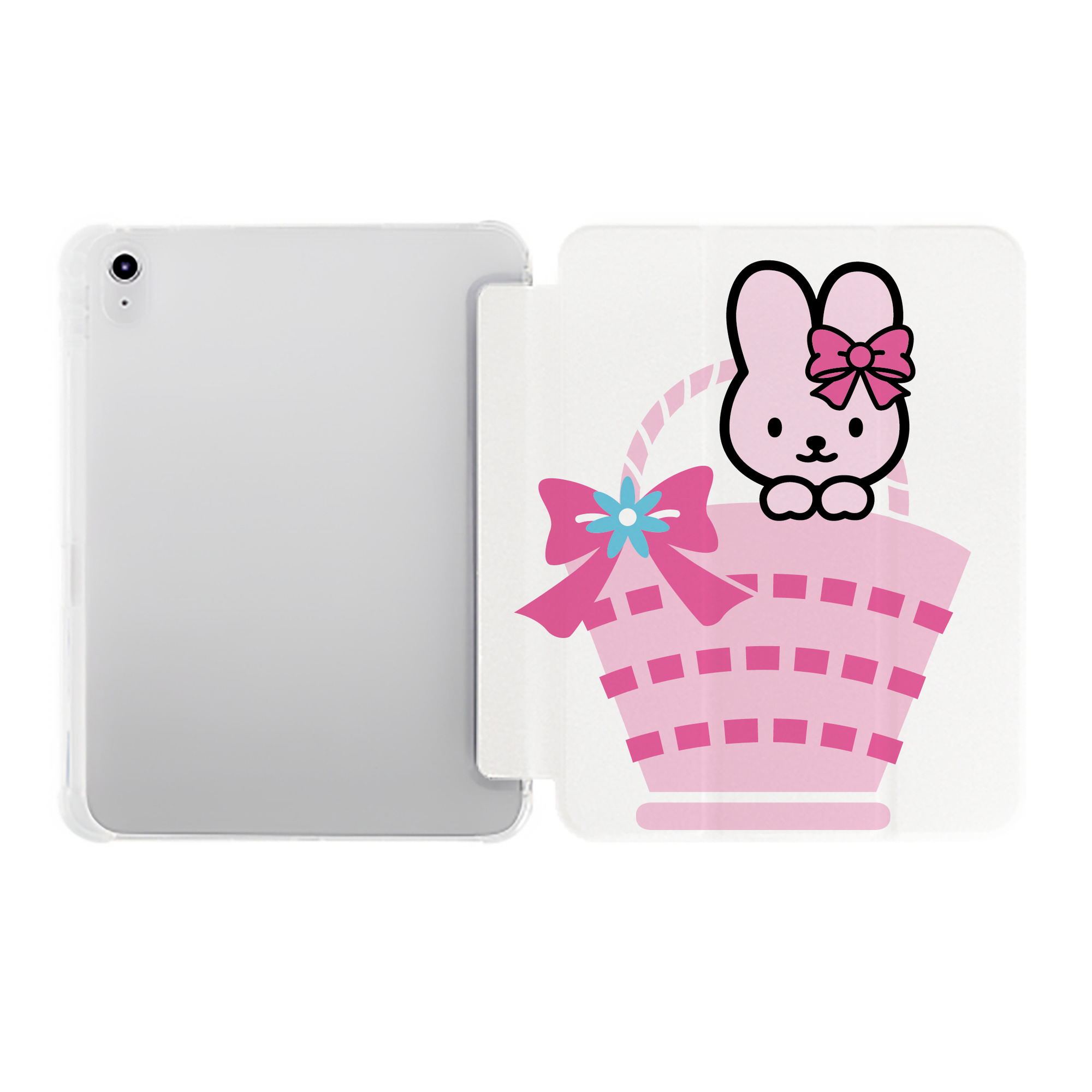 （画像用） Hello Kitty ハローキティ IPad ケース ペン収納付き 三つ折りスタンド PUレザー×シリコン 対応機種9.5/10.5/10.9インチ